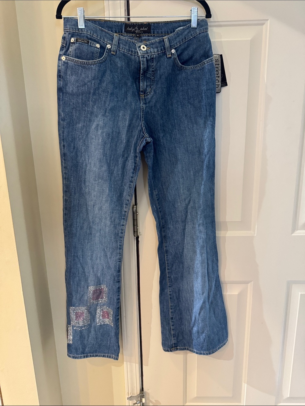 Baby Phat Blue Flare Wide Leg Jeans